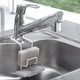 thumbnail image 1 of Organizador de recipientes para esponjas de metal inoxidable con fijación para colgar, se adapta al grifo. Aparato de almacenamiento para encimera. Estante de almacenamiento de hierro., 1 of 6