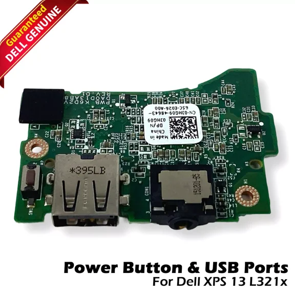 Dell OEM XPS Studio 13 L321x Power Button USB Audio Port IO Circuit Board JHG09 (New)