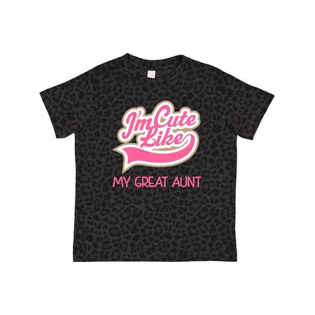 

Inktastic Cute Like My Great Aunt Gift Toddler Toddler Girl T-Shirt