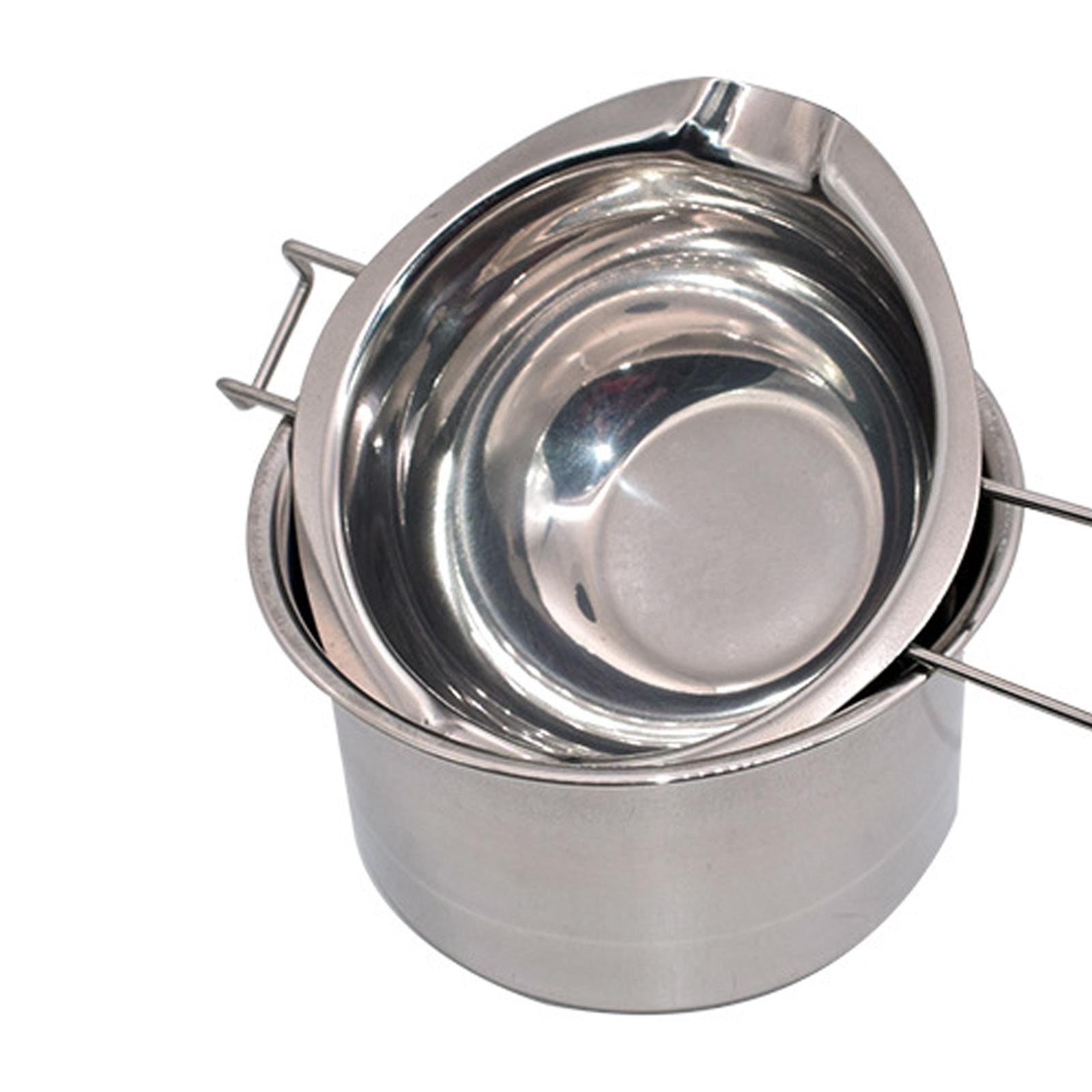 Pot De Fusion Pour Cire à Bougies 900 Ml - Bain-marie, Acier Inox 304, Avec Graduation Et Cuillère