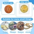 thumbnail image 6 of PH 100pcs 2 Styles Single Pocket Coin Sleeves 2 inch Coin Flips Plastic Coin Holder Coin Collection Supply Coin Protector Clear Bags Small Coin Pouch for Coins Jewelry Earring Storage for DIY, 6 of 7