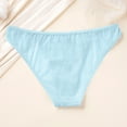 thumbnail image 4 of Blmnix Bikini Women's Panties Underwear Breathable Soft Blue Panties, 4 of 9