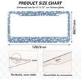 thumbnail image 3 of Cute Floral Pattern License Plate Frame - 2 Pack Universal Stainless Steel License Plate Holder with Screws & Chrome Caps, 2 Holes Car License Plate Cover for US Vehicles Home Decor, 3 of 7