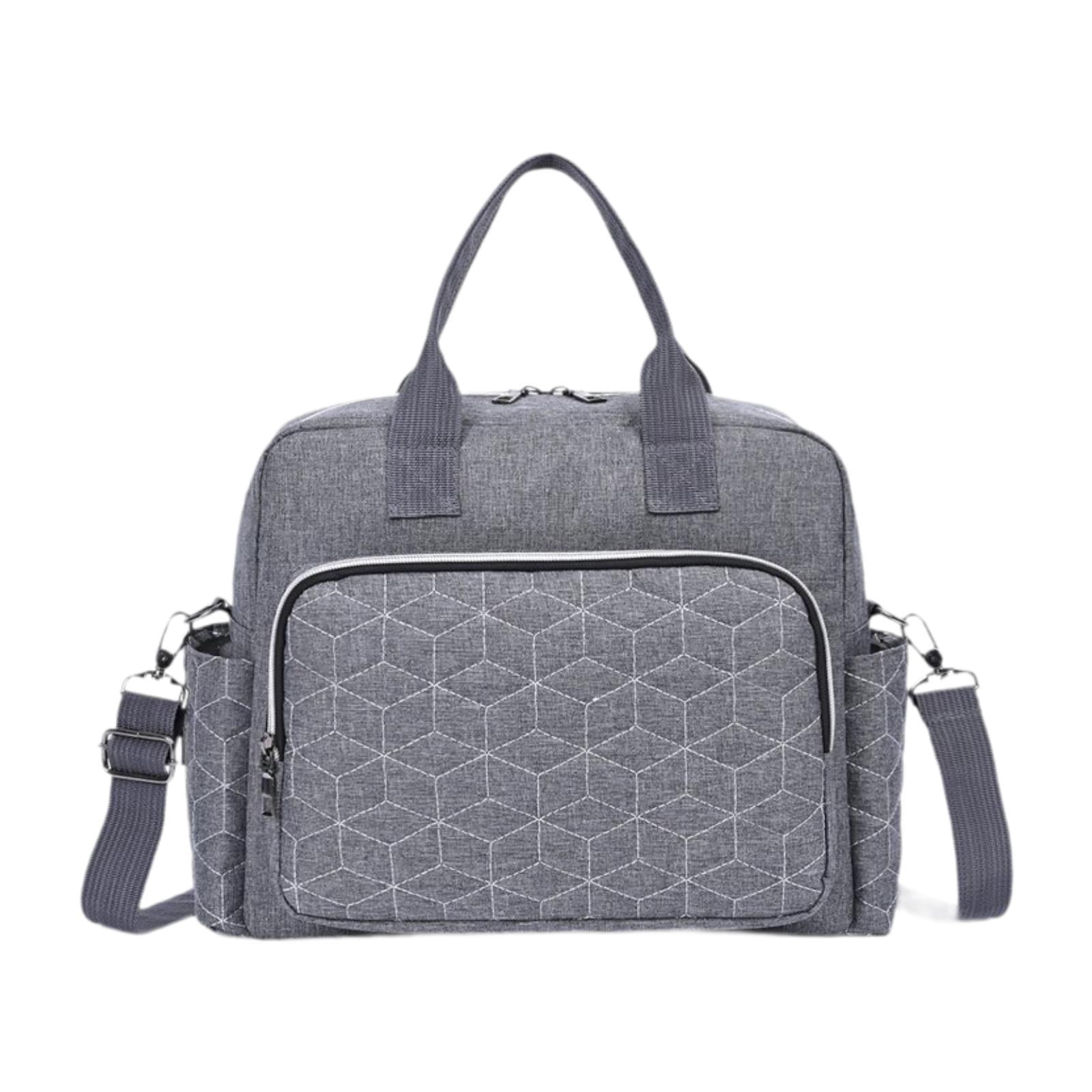 LeeQinersw Diaper Bag Diaper Bag Multifunctional Baby Essentials Waterproof Handbag for Mom gray