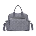 thumbnail image 3 of Bolsa de pañales Bolsa de pañales Portátil Elegante Bolsa de pañales de viaje de gran capacidad para mamá gris, 3 of 8