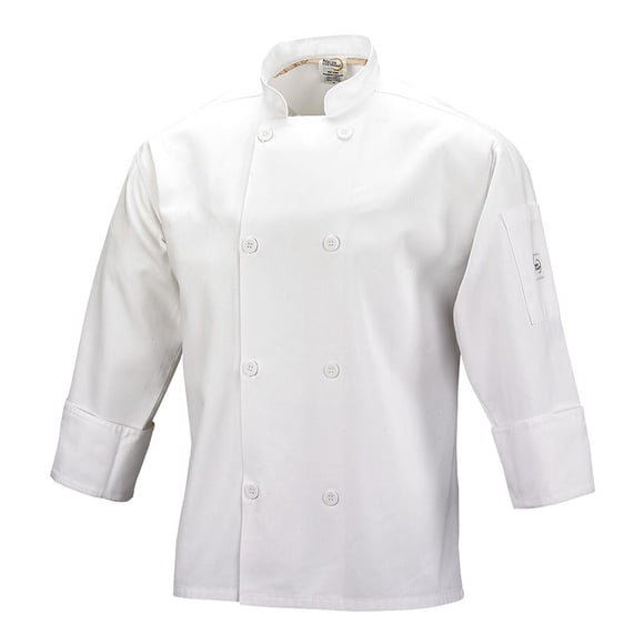 Mercer Culinary Mens Unisex Chefs-jackets, White, Small US