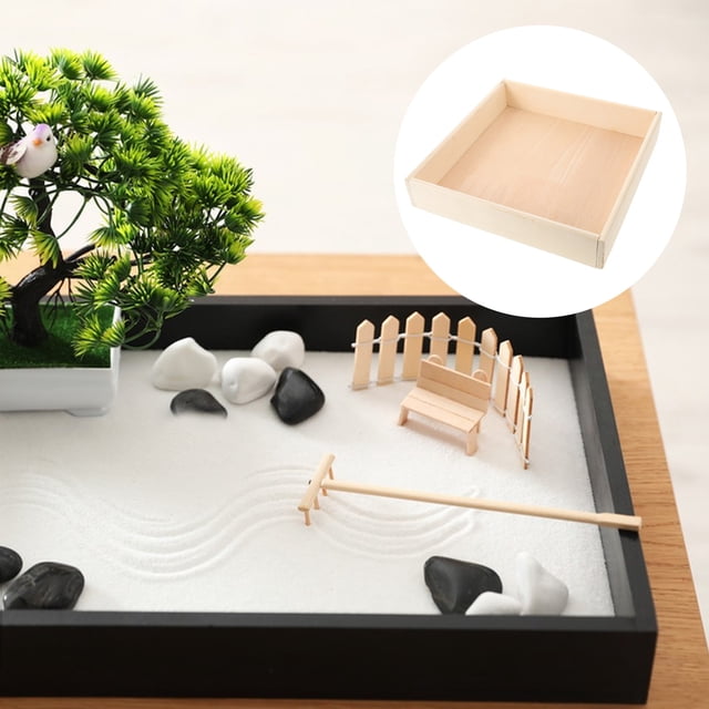 Milisten Compact Portable Sand Tray Indoor Outdoor Sandbox Wooden Construction for Endless Fun with Materials