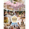 thumbnail image 5 of White Pink Daisy Table Cloth, Spring Summer Floral Botanical Waterproof Tablecloth for Rectangle Tables, Reusable Washable Fabric Table Cover for Restaurant Kitchen Dining Tables 60"x102", 5 of 6