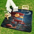 thumbnail image 6 of Mushroom Butterfly Flower Picnic Blanket Waterproof Outdoor Beach Blanket Hand-held Pad Suitable for Travel, Camping, Beach, Family Gatherings, 6 of 7