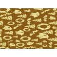 thumbnail image 1 of Ahgly Company Machine Washable Indoor Rectangle Transitional Mahogany Brown Area Rugs, 3' x 5', 1 of 7