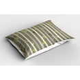 thumbnail image 2 of Ambesonne Aspen Tree Pillow Sham 2 Pack, Birch Trees Love Birds, 36"x20", Pale Sage Green, 2 of 3