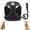 Black, variant on Cat Harness and Leash, Retractable Cat Leash, Breathable Adjustable Vest Harnesses with Reflective Strip, Step-in Design & Night Safety