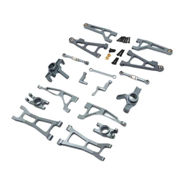 Piezas de coche RC 1/16 perfke Montaje de piezas de repuesto Profesional DIY Modificado Gris oscuro