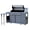 6 Burner Sliver, variant on Brand Man 4-Burner Outdoor Gas Kitchen Grill Island with Side Burner, BBQ Station with Storage Cabinets and Fold-out Prep Table, LPG/NG Convertible