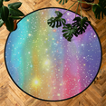 thumbnail image 7 of CURLYOOT Round Rug 3ft Rainbow Colorful Abstract Area Rug, Washable Circle Mat Non Slip Floor Carpet Mat, Soft Indoor Rugs for Entryway Living Room Dining Room Bedroom, 7 of 7
