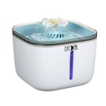 thumbnail image 1 of Decdeal 2L Fuente de agua automática C-at Bebedero eléctrico para mascotas Dispensador de cuenco Indicador de 2 modos de flujo Lámpara piloto Operada por USB Portátil para uso diario en el hogar Decdeal Alimentador, 1 of 7