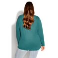 thumbnail image 2 of Avenue Women's Plus Size V-Neck Essential Long Sleeve Tee, 2 of 2