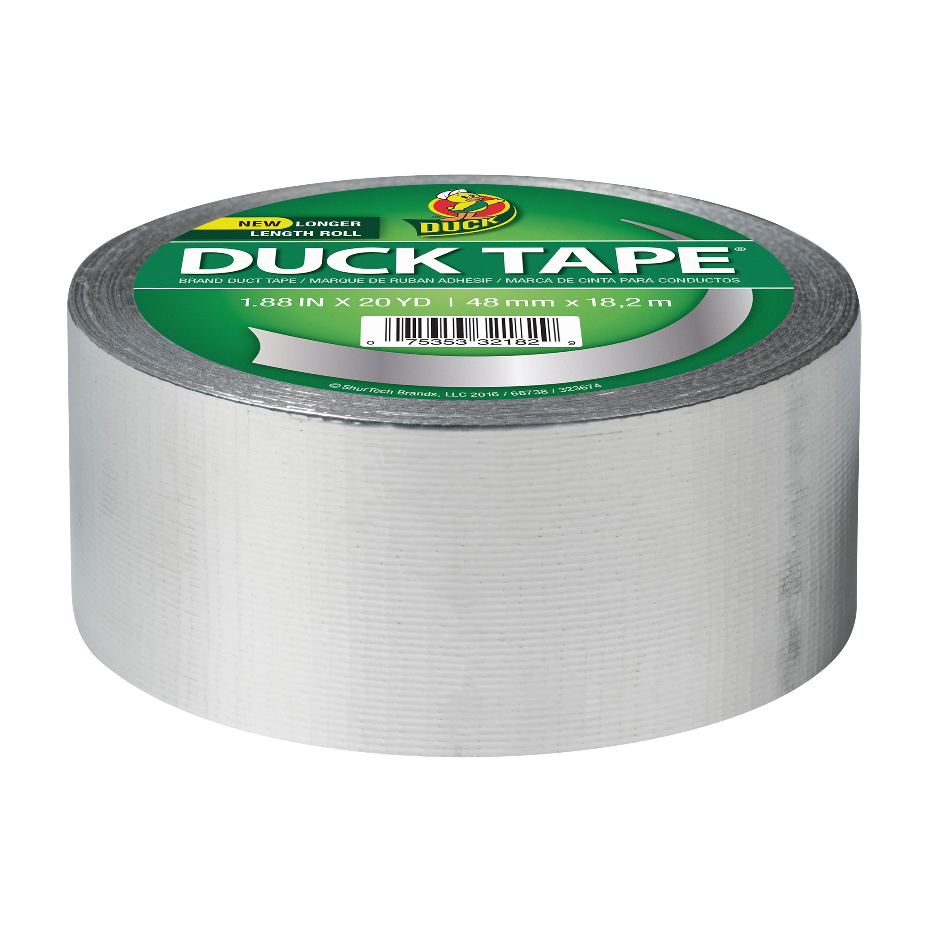 Duck Color Duct Tape 3-Pack, 1.88 Inches x 30 Yards, 90 Yards Total, 3-Roll Pack, White, 3 Piece (242912)