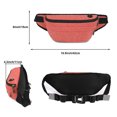 thumbnail image 2 of Hukapapa Bolso de pecho para hombre Senderismo al aire libre, correr, riñonera deportiva Bolso multifuncional para correr a prueba de salpicaduras, color naranja, 2 of 6