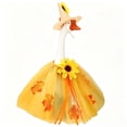 thumbnail image 4 of Ccwuwei Porch Goose Clothes, UV Resistant Porch Goose Clothing Set for 23 inch Statue, Yellow Nylon Spandex Clothes, Outdoor Garden Decoration, Seasonal Attire for Lawn Goose Decor, 4 of 8