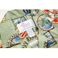 thumbnail image 3 of Made in Hawaii Men's Hawaiian Shirt Aloha Shirt in Surfboards and Palms in Green M, 3 of 3