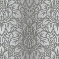 thumbnail image 2 of Manhattan Comfort Evanston 32.7 Ft. x 20.5 In. Vinyl Dark Grey Modern Damask Wallpaper Covering, 2 of 2