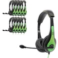 thumbnail image 1 of Auriculares estéreo externos Avid AE-36, color verde, con micrófono Boom (x10), 1 of 7