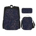 thumbnail image 1 of Fotbe Navy Dark Blue Set Escolar 3 en 1 para Niños - Mochila Duradera con Lonchera Aislante y Estuche para Lápices - Mochila Escolar para Niños y Niñas, 1 of 7