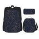 thumbnail image 1 of Easygdp Navy Dark Blue Mochila para Niños y Niñas con Set de Caja de Almuerzo y Estuche para Lápices 3 en 1, Mochila Escolar Estampada para Adolescentes, 1 of 7