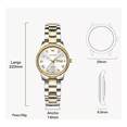 thumbnail image 5 of Juego De Reloj Y Joyas 3 Piezas de Mujer OLEVS Blanco, 5 of 5