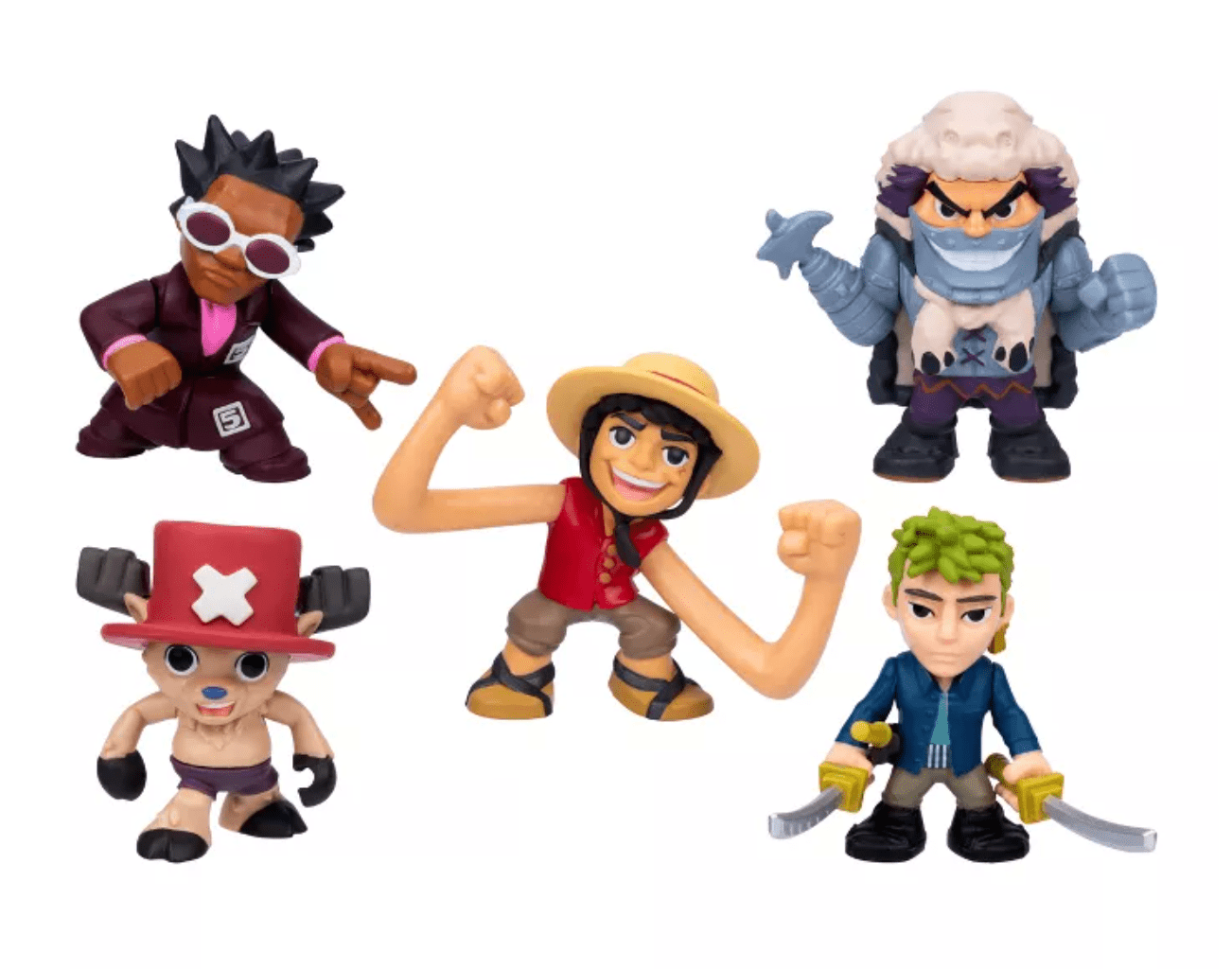 One Piece Mini Figure 5-pack Toy New With Tag