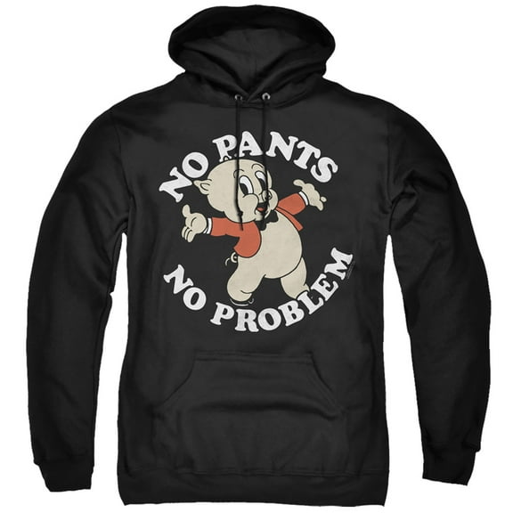 Looney Tunes No Pants Adult Pullover Hoodie Sweatshirt Black