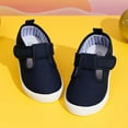 thumbnail image 5 of Cyiecw Toddler Boys Girls Canvas Sneakers Soft Sole T-Strap Shoes Lightweight Comfy Classical Flats Non Skid Shoe for Little Kids, 5 of 6