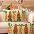 thumbnail image 4 of Easter Carrot Lumbar Decorative Throw Pillow Covers 12 x 20 Set of 2, Rectangular Polka Dots Outdoor Home Decor, Spring Plaid Stripes Couch Cushion Case, 4 of 6