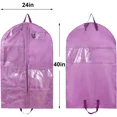 thumbnail image 3 of Numjaw Garment Bag,40 inch Garment Bags for Hanging Clothes,Waterproof Hanging Garment Bags,Garment Bags for Travel Storage(Purple), 3 of 7