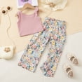 thumbnail image 4 of HCNTES Easter Outfit Toddler Girl Soft Cotton Bunny Print Dress with Headband 2-Piece Easter Baby Set Toddler Girl Summer Clothes, 4 of 8