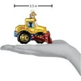 thumbnail image 4 of Old World Christmas Glass Blown Bright-Eyed Bulldozer Ornament, 3.5", 4 of 5
