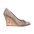 thumbnail image 2 of Rialto Women's Cameka Dress Toe Cap Wedges Orange Size 10 M, 2 of 5