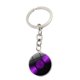 thumbnail image 1 of Llavero con colgante de piedras preciosas de tiempo de grabación de vinilo negro, llavero de metal creativo, accesorios para colgar, 1 of 6