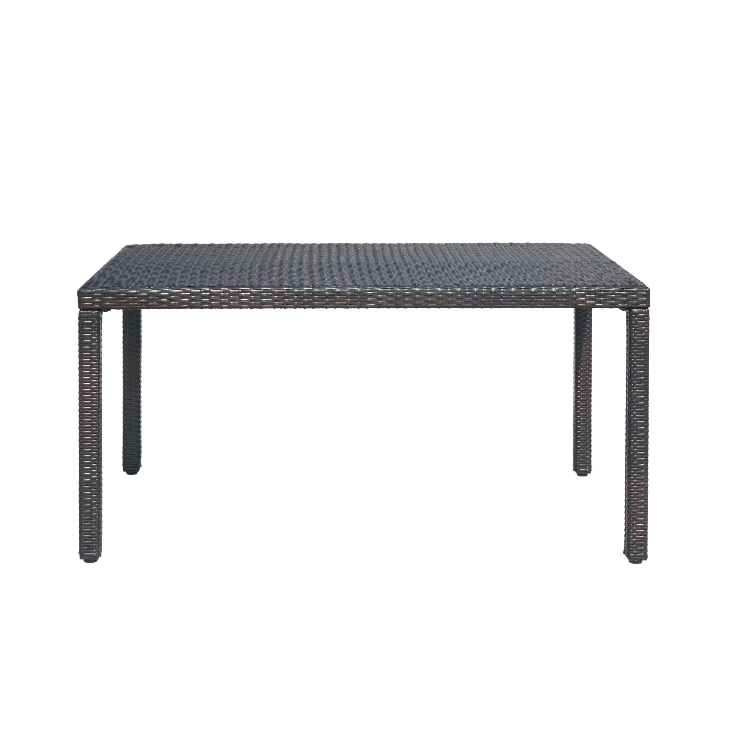 Fiesta Outdoor Wicker Rectangular Dining Table, Multibrown