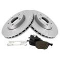 thumbnail image 2 of TRQ Front Brake Coated Rotor & Premium Ceramic Pad Kit w/Fluids for Ford Focus BKA24483 Fits select: 2012-2018 FORD FOCUS SE, 2014-2018 FORD C-MAX, 2 of 6