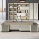 thumbnail image 3 of Modern Luxury Office Desk Boss Corner Executive Table Standing Conference Organizadores De Escritorio Work Desk Furniture DWH My Lux Decor Round, 3 of 12