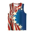 thumbnail image 4 of GERsome Womens 4th of July Tank Tops Summer Sleeveless American Flag Patriotic T-Shirts USA Flag Stars Stripes Crewneck Tees S-5XL, 4 of 4