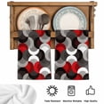 thumbnail image 5 of Red Grey Abstract Kitchen Towels Set of 4, Modern Geometric Ombre Artwork Absorbent Dish Towels for Kitchen, Microfiber Hand Towel, Quick Drying Tea Towel for Cleaning Decorative Dishcloths, 5 of 7