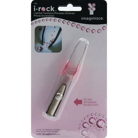 i-rock LED Tweezers-4.75", Pk 1, Imaginisce