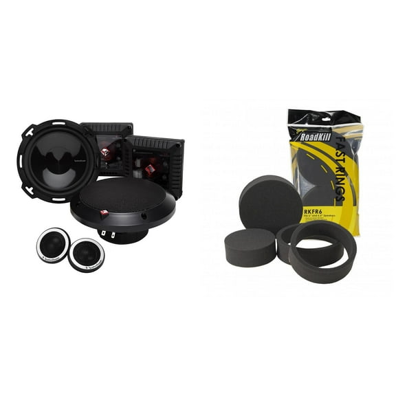 Rockford Fosgate T1650-S 6.5” 2-Way System with 1 pair RKFR6 Roadkill Fast Rings 6" & 6.5"