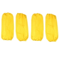 IDEANATEGRATE Arm Sleeves Protective Cuff Cover Protectors Yellow 2 Pairs PVC
