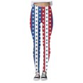 thumbnail image 4 of MKLEKYY Leggings push up para mujer, leggings con estampado de rayas del Día de la Independencia para mujer, leggings deportivos de levantamiento, pantalones de yoga, 4 of 4
