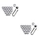 thumbnail image 1 of Sidaley 20 piezas tapa de tuerca de rueda de coche cubierta de tornillo de cubo Universal llantas chapado azul 17mm Type1 NO1 Sidaley CBP194110, 1 of 6