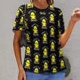 thumbnail image 6 of What The Duck Pattern T Shirts Basic T-Shirt Short Sleeve Ladies Tee Shirt Summer Graphic Clothing, 6 of 6